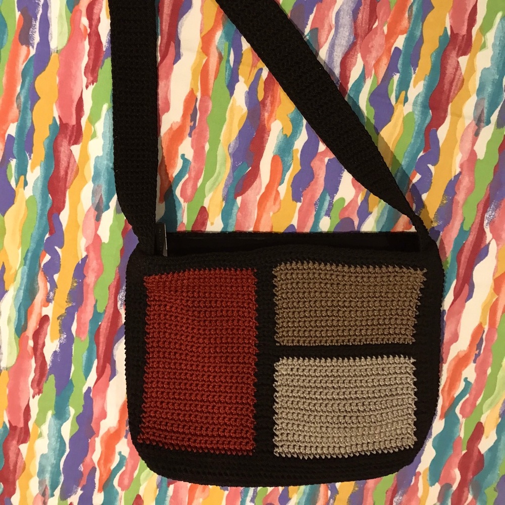 The sak woven purse.